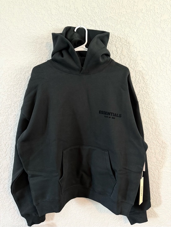 Essentials Tops - ESSENTIALS Black Pullover Hoodie